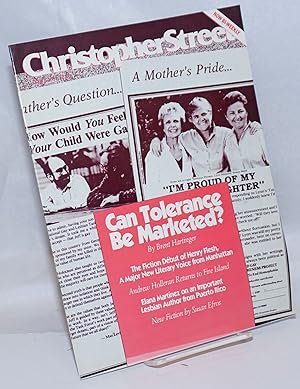 Bild des Verkufers fr Christopher Street: vol. 14, #7, October 14 1991, whole #163; Can Tolerance be marketed zum Verkauf von Bolerium Books Inc.