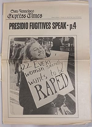 Seller image for San Francisco Express Times: vol. 2, #7, February 18, 1969: Presidio fugitives speak for sale by Bolerium Books Inc.