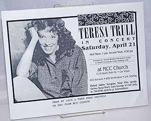 Teresa Trull in Concert [handbill] Saturday, April 21 at MCC Church. S. Main, Las Vegas