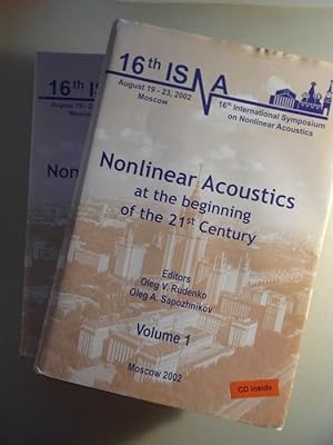 Imagen del vendedor de 2 Bnde Nonlinear Acoustics at the Beginning . (- Nichtlineare Akustik a la venta por Versandantiquariat Harald Quicker