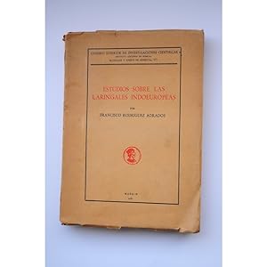 Seller image for Estudios sobre las laringales indoeuropeas for sale by LIBRERA SOLAR DEL BRUTO