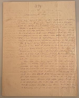 Bild des Verkufers fr Eigenhndiger Brief mit Datum, Unterschrift und Anschrift "Baron Stockmar London Buckingham palace". zum Verkauf von Antiquariat  J. Voerster