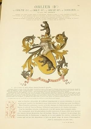Image du vendeur pour Armorial et Nobiliaire de l'Ancien Duch de Savoie (Tome IV - Livraison 20) mis en vente par Le Beau Livre