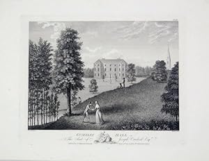 Original Antique Engraving Illustrating Gumbley Hall, The Seat of Joseph Cradock Esq. Published B...