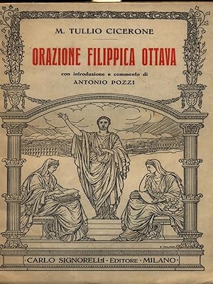 Bild des Verkufers fr Orazione filippica ottava zum Verkauf von Librodifaccia