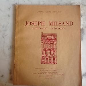 Joseph MILSAND - Esthéticien - Théologien.