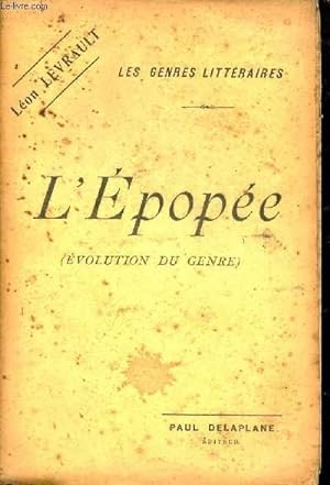 Seller image for L'pope volution du genre - Collection Les genres littraires. for sale by Le-Livre