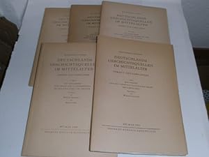 Bild des Verkufers fr Deutschlands Geschichtsquellen im Mittelalter. Vorzeit und Karolinger. 4 Hefte + 1 Beiheft. zum Verkauf von Der-Philo-soph