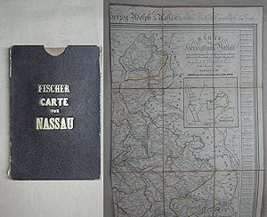 Karte vom Herzogthum Nassau, nebst einem transparenten Profile des Taunus u. Westerwaldes u. eine...