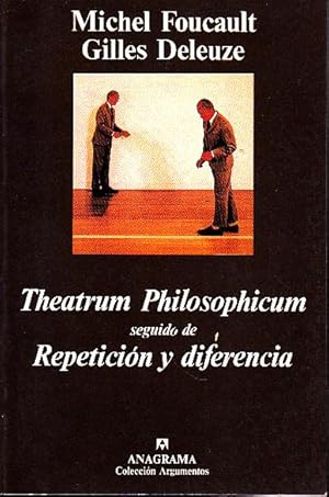 Image du vendeur pour THEATRUM PHILOSOPHICUM SEGUIDO DE REPETICION Y DIFERENCIA. mis en vente par Books Never Die