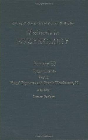 Biomembranes, Part I: Visual Pigments and Purple Membranes, II (Volume 88) (Methods in Enzymology...
