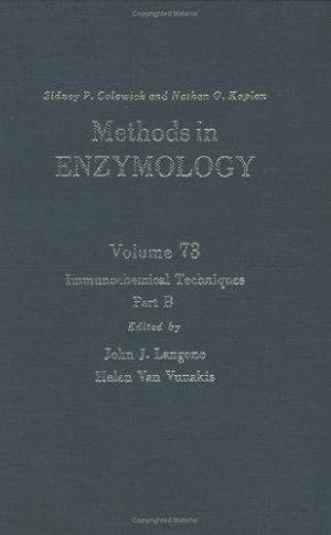 Methods in Enzymology: Immunochemical Techniques Part B: 73 (Methods in Enzymology)