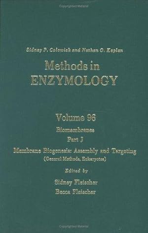 Methods in Enzymology: Biomembranes, Part J: 96 (Methods in Enzymology)