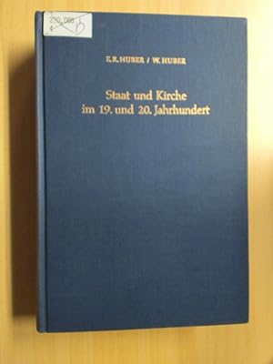 Bild des Verkufers fr Staat und Kirche im 19. und 20. Jahrhundert. Dokumente zur Geschichte des deutschen Staatskirchenrechts. zum Verkauf von avelibro OHG