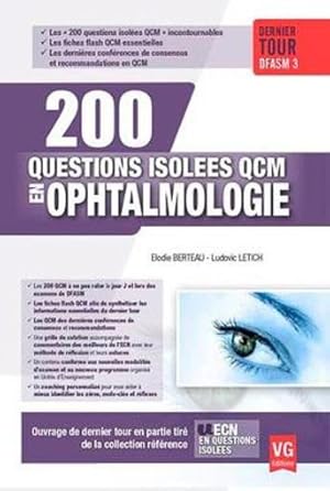 Image du vendeur pour 200 questions isolees qcm en ophtalmologie mis en vente par Chapitre.com : livres et presse ancienne