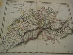 Orig. Landkarte "Switzerland Walker`s Atlas" 1823