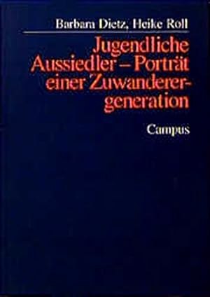 Bild des Verkufers fr Jugendliche Aussiedler - Portrt einer Zuwanderergeneration. Unter Mitarb. von Jrgen Greiner, zum Verkauf von nika-books, art & crafts GbR