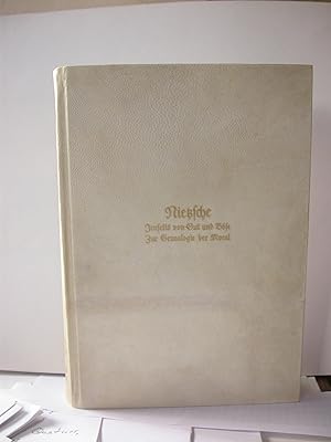 Bild des Verkufers fr Jenseits von Gut und Bse. Vorspiel einer Philosophie der Zukunft +, Zur Genealogie der Moral - Eine Streitschrift von Friedrich Nietzsche , herausgegeben von Oskar Weitzmann zum Verkauf von Johann Peter Hebel Antiquariat