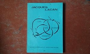 Les non-dupes errent - Notes intégrales du séminaire 1973-1974