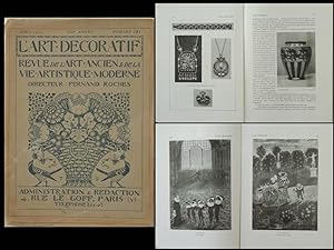 L'ART DECORATIF - AVRIL 1911 - ART CHAM, ANA ZAWADZKA, FOLLOT, DUNAND, METHEY