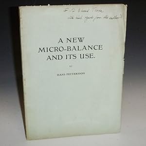 A New Micro-Balance and Its Use (inscribed to Sir Edward Thorpe)