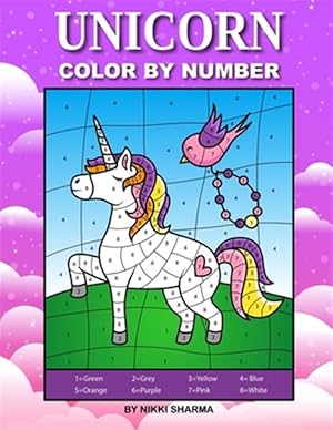 Imagen del vendedor de Unicorn Color By Number: Coloring Book for Kids Ages 4-8 a la venta por GreatBookPrices