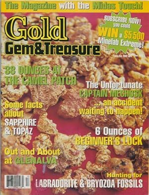 Australian gold gem & treasure, Volume 17 Nos. 1, 2, 3, 4, 5, 6, 9, 10 and 11 2002.