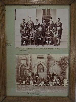 Two Framed Photographs: Seminary Students, Christ Church; Port Au Prince