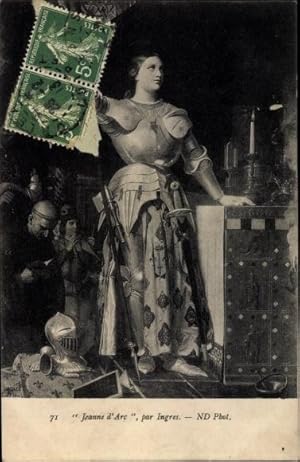 Künstler Ansichtskarte / Postkarte Ingres, Jeanne d'Arc, Johanna von Orleans, Le Sacre