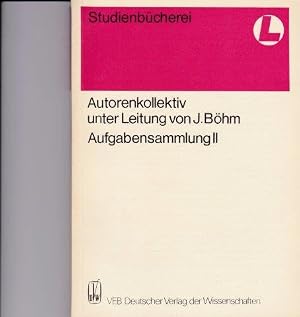 Immagine del venditore per Aufgabensammlung II. venduto da Antiquariat am Flughafen