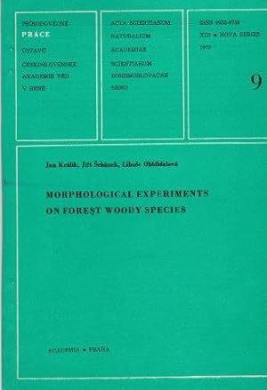 Seller image for Morphological Expriments on Forest Woody Species. for sale by Antiquariat am Flughafen