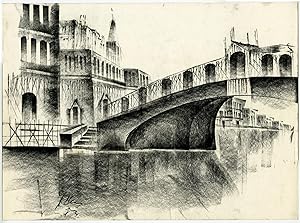 ANONYMOUS Untitled view of Ponte Rialto, Venice