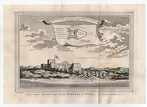 AFRICA-GOLD COAST-ENGLISH FORTRESS-WIMBRA 'Vue Sud ouest du fort de Winnebra ou Wimbra.' Jacobus ...