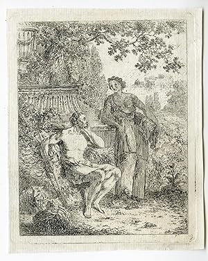 Shepherd with sheep near a tomb DANIEL DUPRE, c.1790