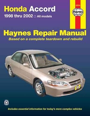 Seller image for Honda Accord 1998 Thru 2002 : All Models for sale by GreatBookPrices