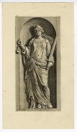 Hubertus QUELLINUS Justice and Prudence (2 plates)