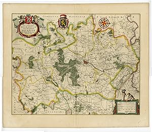 Secunda Pars Brabantiae cuiuc urbs primaria Bruxellae Willem BLAEU after , c. 1635