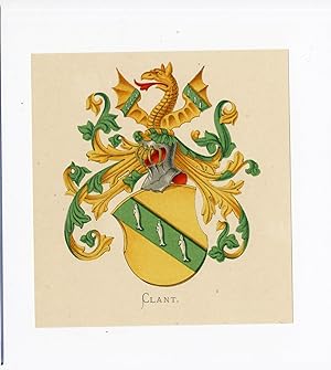 Antique Print-CLANT-COAT OF ARMS-FAMILY CREST-WENNING after VORSTERMAN-1885