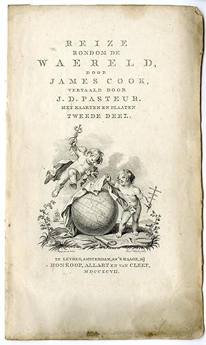 Title Page-vol.2-Cook's Voyages-Travel Reinier VINKELES after BUYS-COOK, 1795