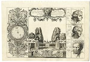 Rare Antique Print-PERSPECTIVE-TEMPERS-ASTRONOMY-Merken-Cöntgen-1782