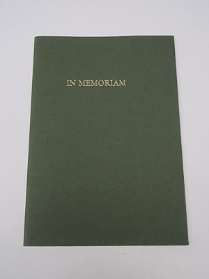 ERINGA, Dieuwke In Memoriam Gerardus Johannes Schröder 1986, 75 copies