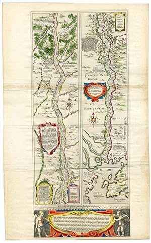 Course of the Dnieper River. Willem BLAEU after , 1638