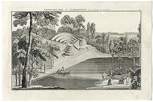 CLAREMONT LANDSCAPE GARDEN-AMPHITHEATRE-ENGLAND After LE ROUGE, 1773