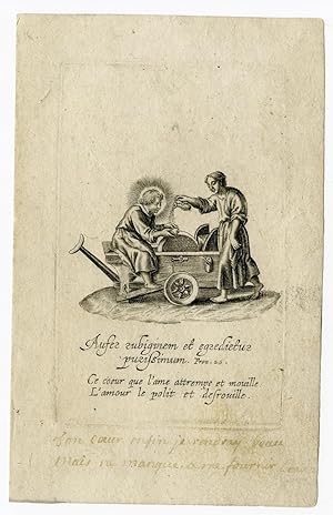 Emblem XXV-Love polishes a Heart After SNYDERS, 1626
