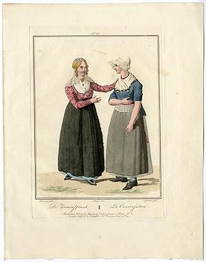 Antique Print-COSTUME-DUTCH-KATWIJK AAN ZEE-VOLENDAM-LOUIS PORTMAN after KUYPER-1808