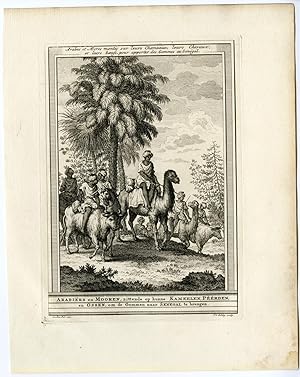 ARABS-MOORS-GUM-TRADE-SENEGAL Jakob VAN DER SCHLEY after PREVOST-COCHIN, 1747