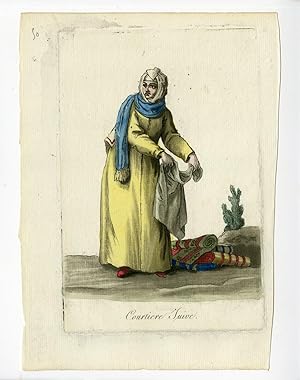 Antique Print-WOMAN-JEWISH-CLOTHING MAKER-COSTUME-Grasset-Mixelle-1784