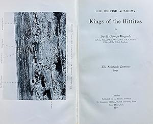 Imagen del vendedor de Kings of the Hittites. The Schweich Lectures 1924 (the British Academy) a la venta por Jack Baldwin Rare Books