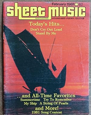 Image du vendeur pour Sheet Music Magazine: February 1981 (Standard Piano / Guitar) Vol. 5 No. 2 mis en vente par Faith In Print