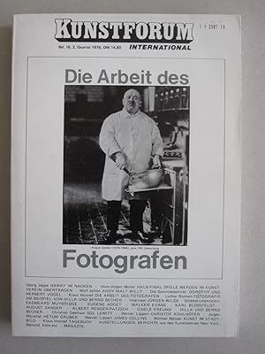 Kunstforum 150 Jahre Fotografie I Die Arbeit des Fotografen Band / Volume 16 1976